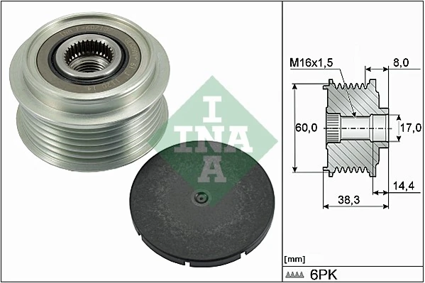 Alternator Freewheel Clutch